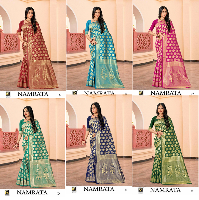 Ronisha Namrata Designer Banarasi Silk Saree Catalog